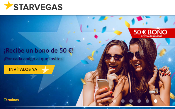 Bono de hasta 200 euros por primer depósito Casino Starvegas
